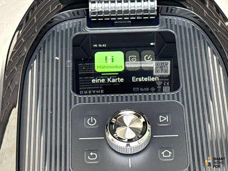 Der Akkustand des Dreame A2 wird auf dem Display und in der App angezeigt.